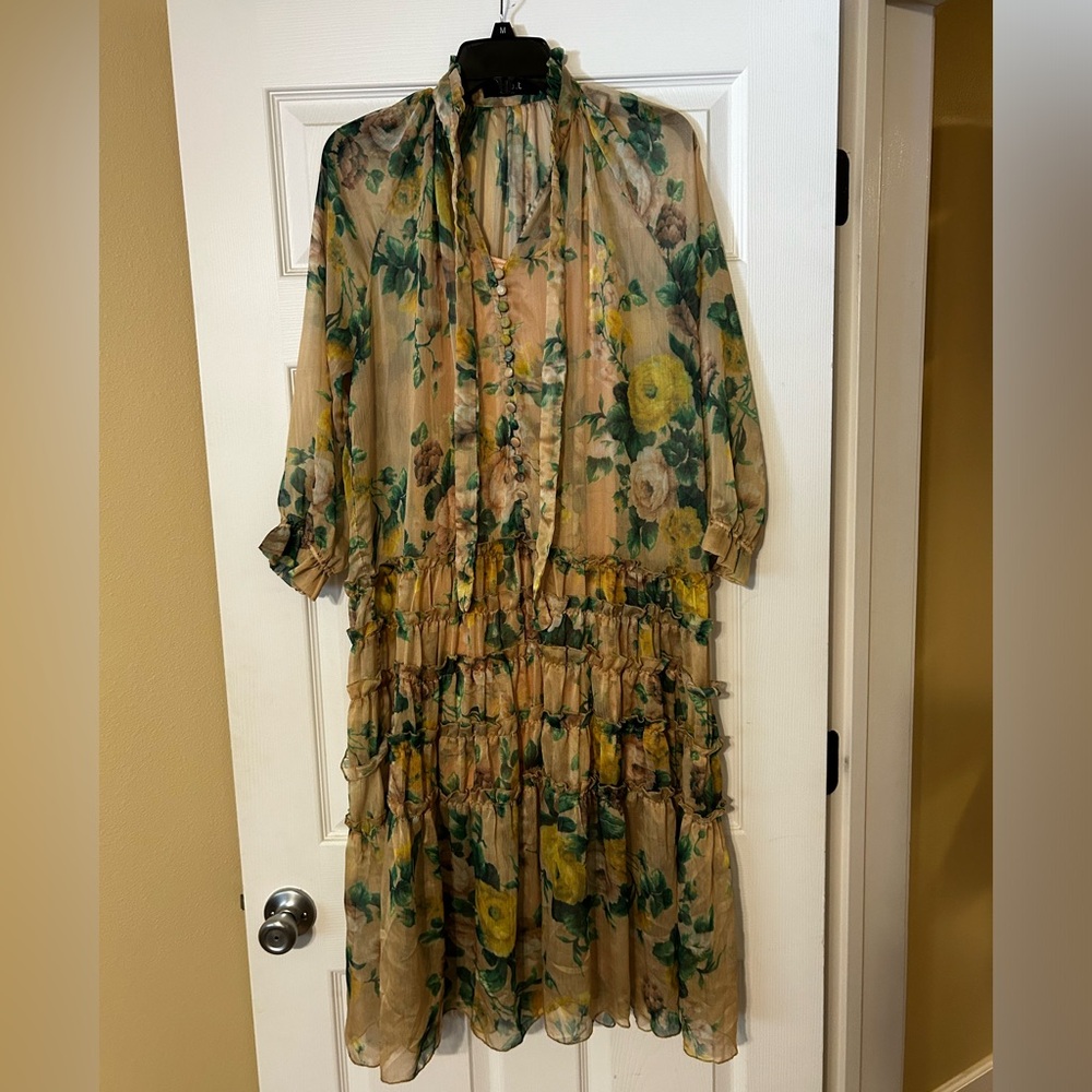 Opt dress with slip